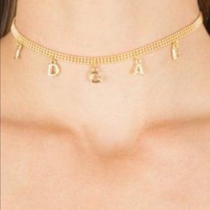 NWT Frasier Sterling star crossed “IDGAF” necklace